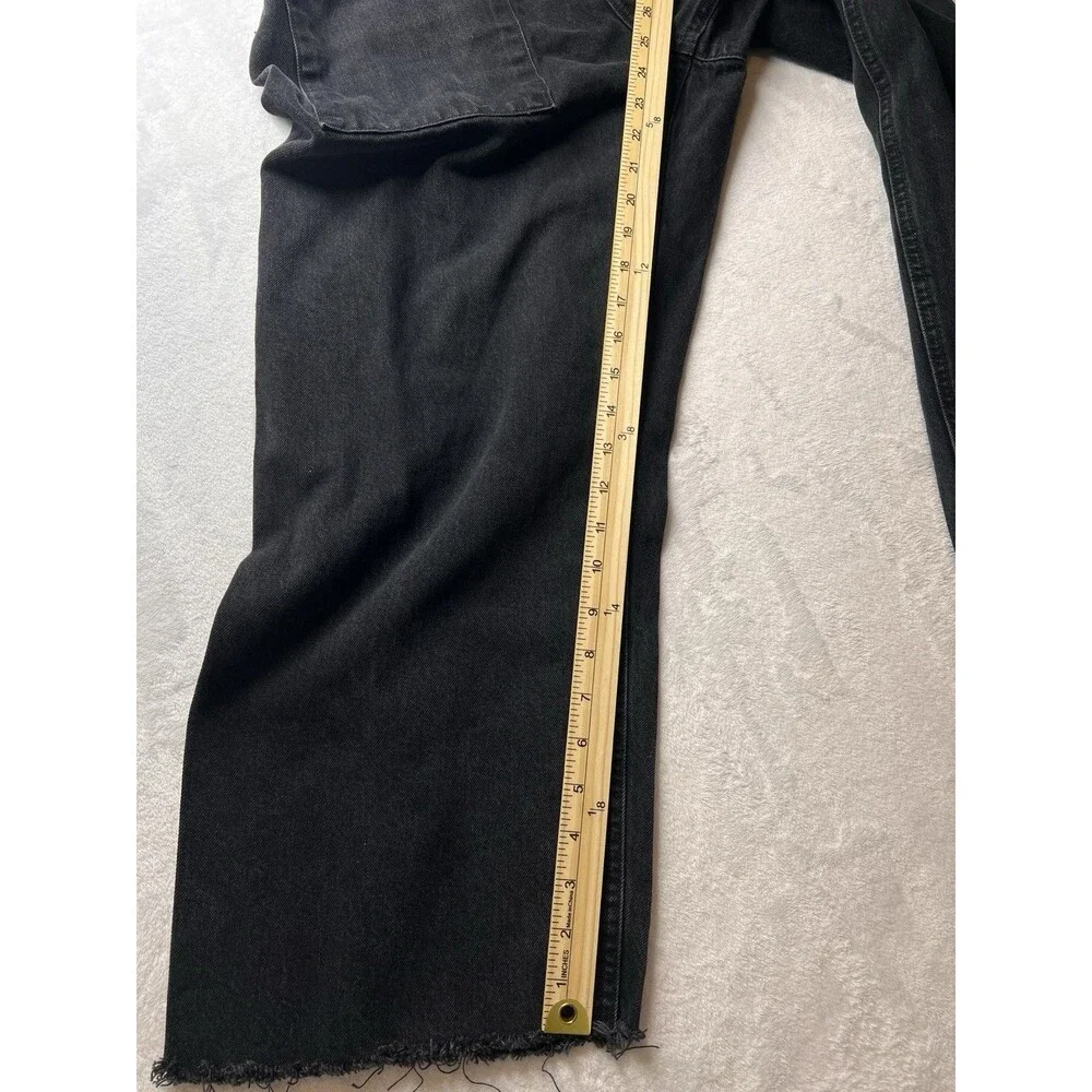 Lucky Brand Lucky Legend High Rise Wide Leg Jeans Womens 10/30 Black Denim Pants